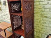 Vintažinė tikmedžio masyvo rankų darbo etažerė - nuotraukos Nr. 7
