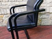 Vintažinė mid century konsolinė odinė darbo kėdė - nuotraukos Nr. 10