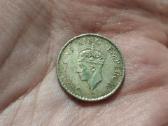 Indija 1/4 rupijos 1940 sidabras - nuotraukos Nr. 2