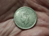 Indija 1/2 rupijos 1940 sidabras - nuotraukos Nr. 2