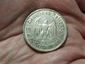 Vokietija 5 mark 1935 A sidabras