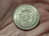 UK 2 šilingai 1945 sidabras