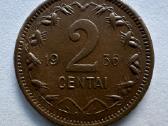 2 Centų Moneta 1936
