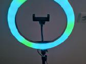 Spalvota Rgb LED žiedinė lempa su stovu 170 cm - nuotraukos Nr. 6