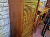 Vintažinė Art Deco ąžuolinė dokumentų spintelė - nuotraukos Nr. 7