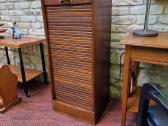 Vintažinė Art Deco ąžuolinė dokumentų spintelė - nuotraukos Nr. 26