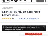 Kinderkraft goswift balansinis dviratis - nuotraukos Nr. 3