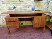 Vintažinis mid century rašomasis stalas - nuotraukos Nr. 4