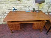 Vintažinis mid century rašomasis stalas - nuotraukos Nr. 7
