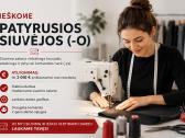 Ieškome patyrusios siuvėjos (-o), alga 2000 €