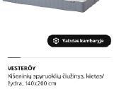 Čiužinys. Pirktas Ikea. Vesteroy. 2m x 1.40m - nuotraukos Nr. 2
