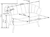 Parduodu, kaip nauja Sofa Amorinito XL, aukso/roži - nuotraukos Nr. 3