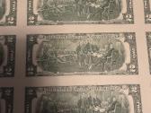 Banknotai 32vnt vienas lapas. Originalūs - nuotraukos Nr. 3