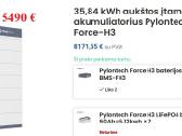 Aukštos įtampos akumuliatorius Pylontech Force-h3
