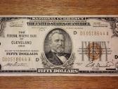 JAV 50 $ banknotas