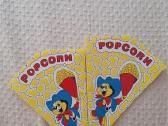 Popcorn maišeliai cukraus vatai pagaliukai