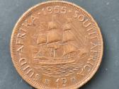Pietų Afrika Par 1955m 1penny bronze