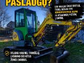 Žemės kasimo paslaugos mini ekskavatorium
