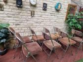 Vintažinės mid century Bauhaus st.sudedamos kėdės - nuotraukos Nr. 3