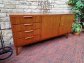 Vintažinė mid century tikmedžio komoda/indauja - nuotraukos Nr. 4