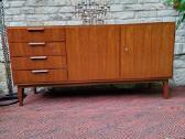 Vintažinė mid century tikmedžio komoda/indauja - nuotraukos Nr. 23