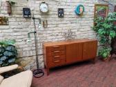 Vintažinė mid century tikmedžio komoda/indauja - nuotraukos Nr. 32