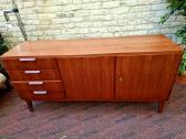 Vintažinė mid century tikmedžio komoda/indauja - nuotraukos Nr. 38