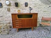 Vintažinė mid century tikmedžio indauja