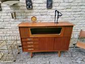 Vintažinė mid century tikmedžio indauja - nuotraukos Nr. 29