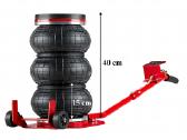 Pneumatinis domkratas 3.5t. 40cm. Ratukai - nuotraukos Nr. 7