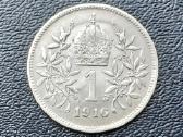 1 krona 1916m. Austrija sidabras