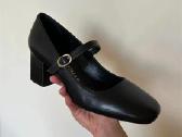 Stuart Weitzman juodi odiniai Mary Jane kulniuka - nuotraukos Nr. 6