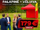 Prekybinė palapinė su reklamine vėliava! Akcija !