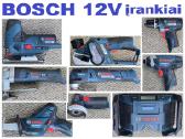 Bosch 12v įrankiai 10 modelių