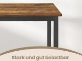 Valgomojo stalas 110 x 70 cm, rudas - nuotraukos Nr. 3