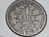 Sidabrinė Vokietijos 1 Mark 1881 A (Patina) - nuotraukos Nr. 3
