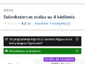 Sulankstomas stalas su 4 kedemis - nuotraukos Nr. 7