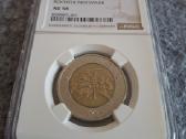 5 litų moneta 1999m. su gaidžiu, sertifikuota Ngc - nuotraukos Nr. 2