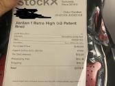 Jordan 1s highs patent bred batai - nuotraukos Nr. 4