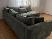 Parduodama žalia velvetinė sofa - nuotraukos Nr. 3