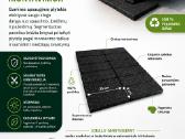 Guminės plytelės saulės elektrinių montavimui
