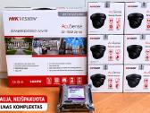 Hikvision Acusense 6 kamerų sistema + 6tb HDD +Nvr