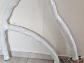 Baseino, liepto turėklas su pagrindo plokšte - nuotraukos Nr. 2
