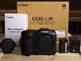 Canon C70 kamera (2599 €) + priedai (600 €)