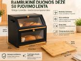 Youdenova Bambukinė Duonos Dėžė su Pjaustymo Lenta - nuotraukos Nr. 2