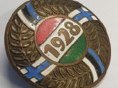 1928 Finougrų kalbos kongreso ženklelis - nuotraukos Nr. 3