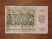 Lietuvos 100 talonu banknotas - nuotraukos Nr. 2