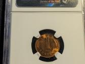 Latvija 1 santimas, 1939 Ngc Ms64 Rb - nuotraukos Nr. 2