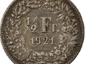 1921 Šveicarija 1/2 franko