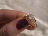 Sužadetuvių žiedas su briliantu (0,63ct) - nuotraukos Nr. 6